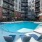 Poolside with reclining chairs