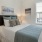 Bedroom with natural lighting and high ceilings